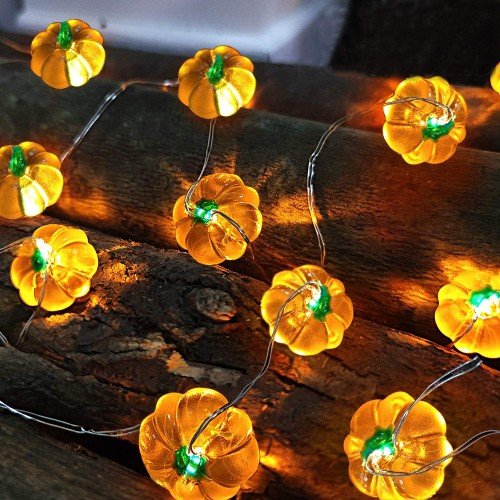 Pumpkin Halloween string lights