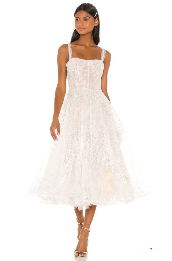 pretty white short wedding dress