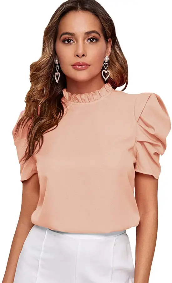 Trendy New Age Puff Sleeve Office Top for a more Casual dressing