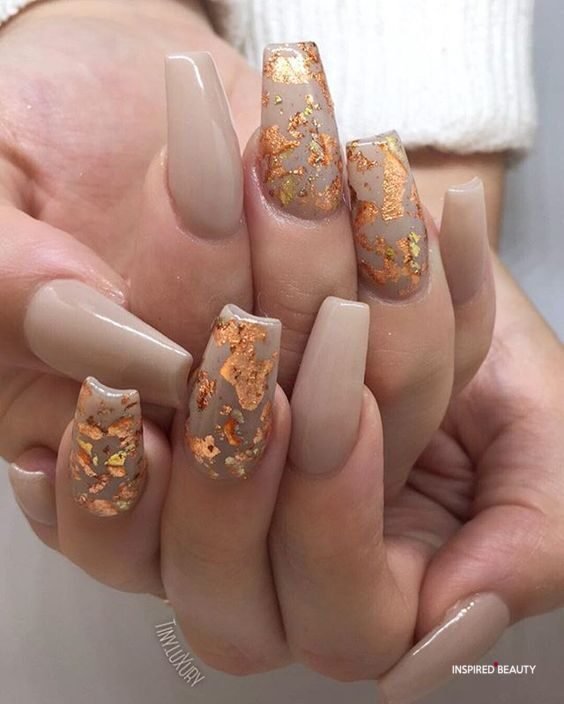 Leaf Stickers for fall nails design 