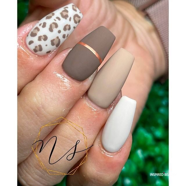 Brown Acrylic Nails