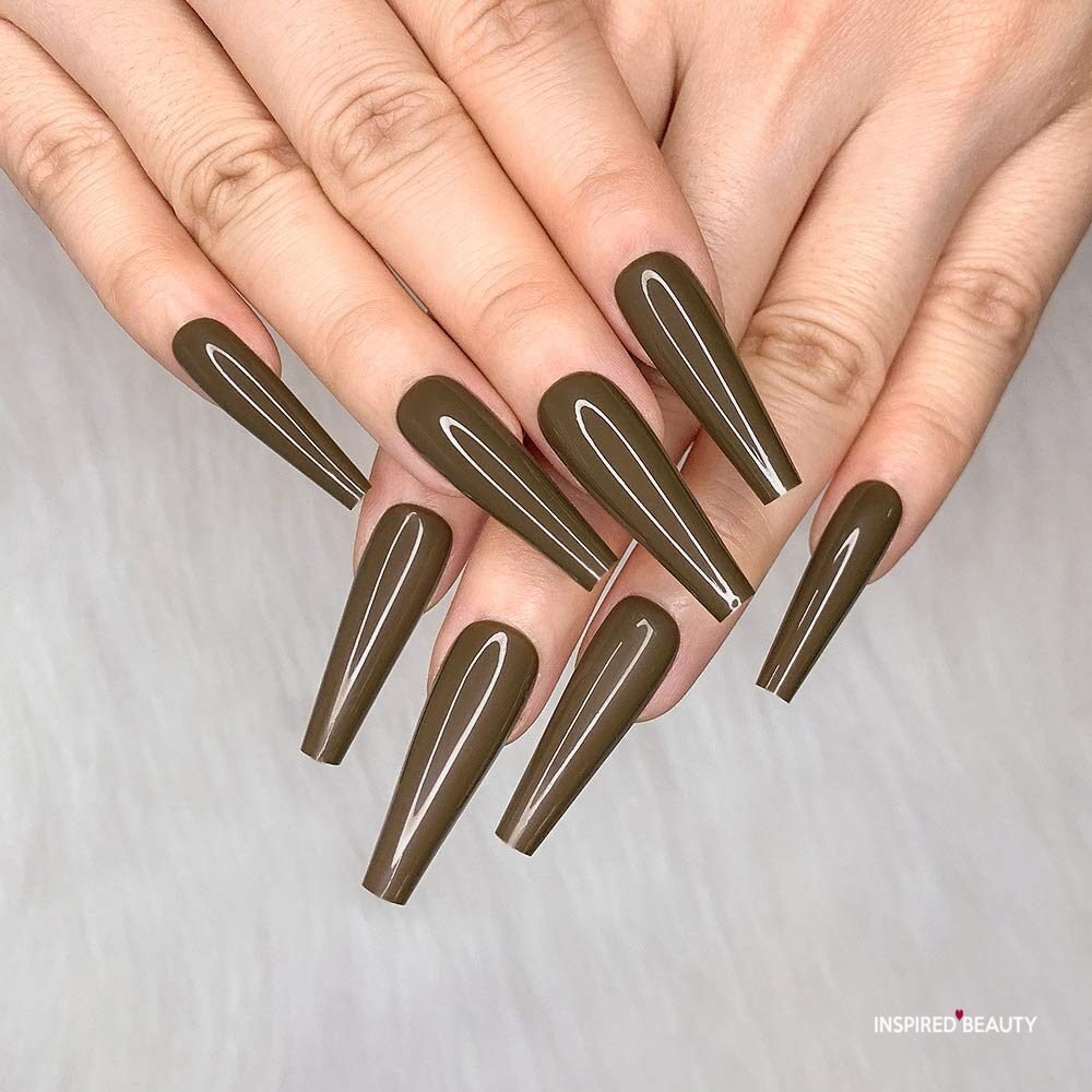 20 Brown Acrylic Nails Inspo To Slay The Season