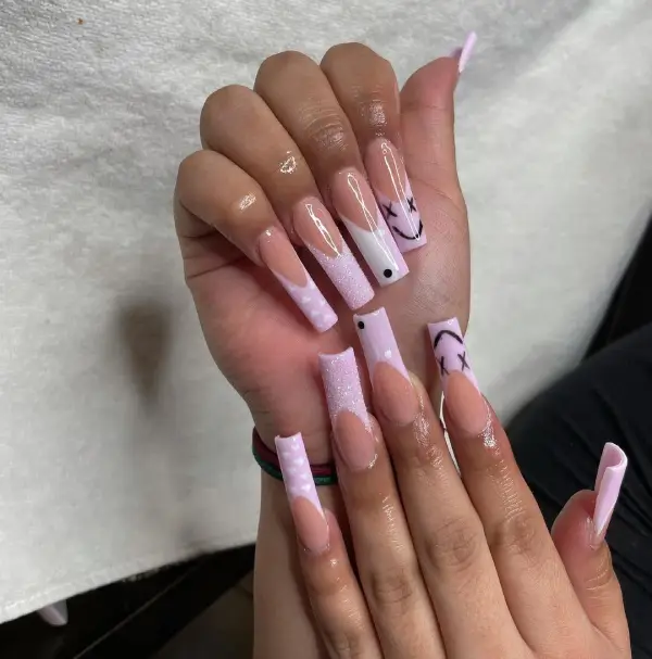 65 Cute French Tip Nails In Different Colors And Styles Inspired Beauty
