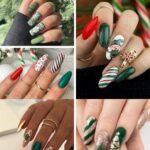 Emerald and Red Christmas Nails