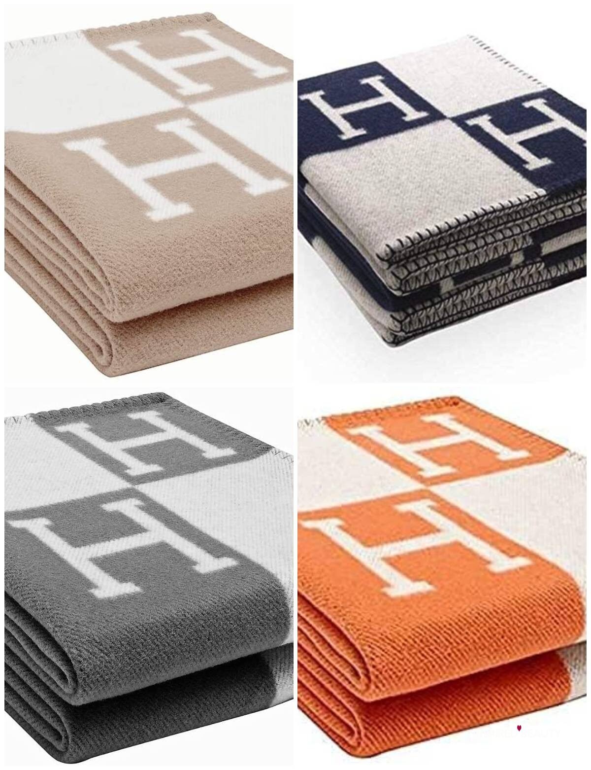 hermes inspired blanket