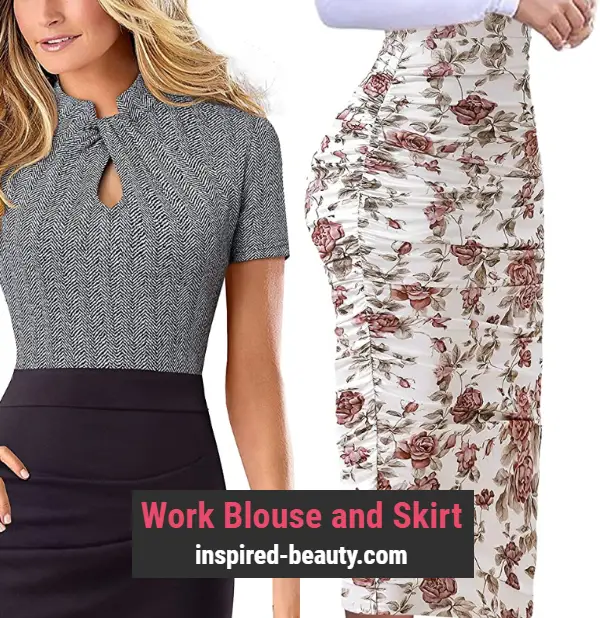 Work Blouse and Skirt
