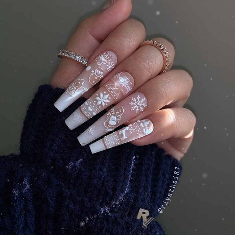 25 Snowflake Nails To Try This Winter