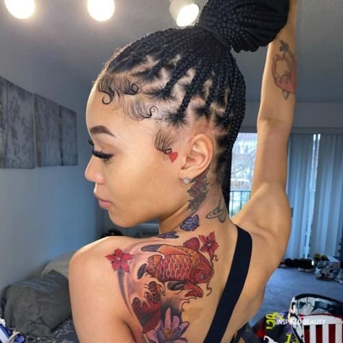 Neck Tattoos For Women bold