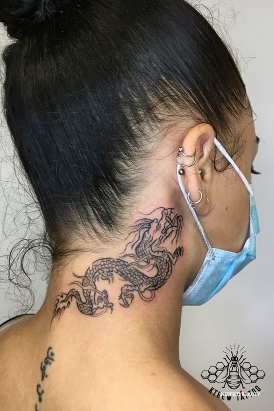 25 Coolest Neck Tattoos For Women 2022 - Inspired Beauty