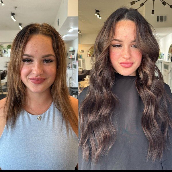 best brunette hair color transformation