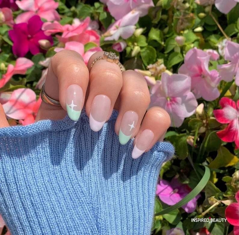 20+ Amazing Mint Green Nails & Designs Inspired Beauty