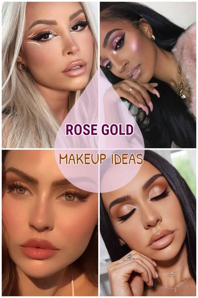 Amazing rose gold makeup ideas