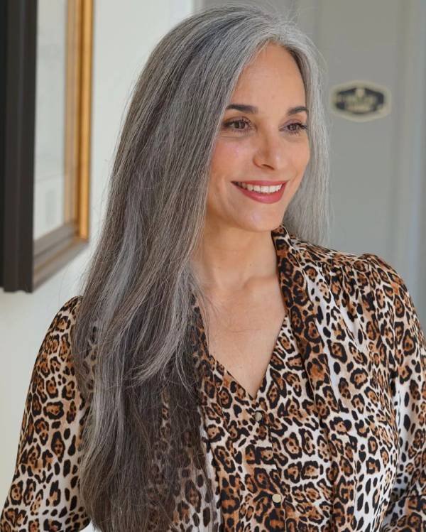 Grey Hair for Long Hair Styles for Women Over 50