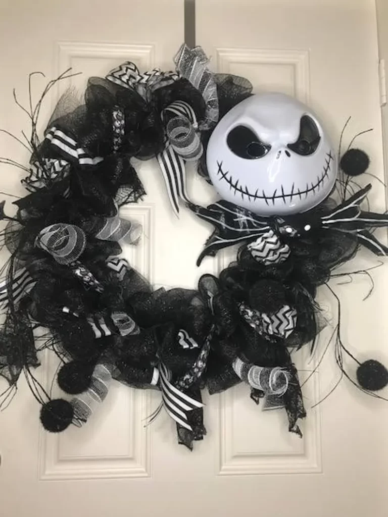 Jack Skellington Halloween Wreath