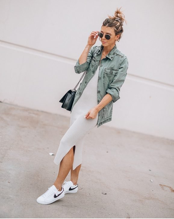 20 Dress With Sneakers Outfits You Can Wear This Season Inspired Beauty