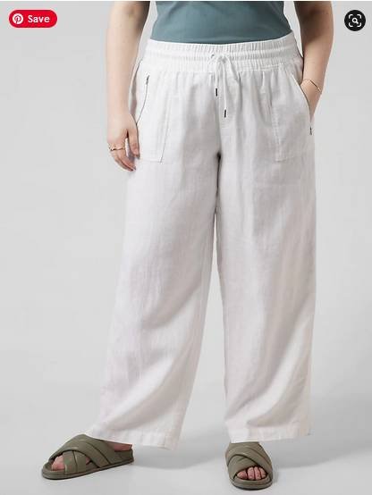 Cabo Linen Wide Leg Pant Fashion over 50