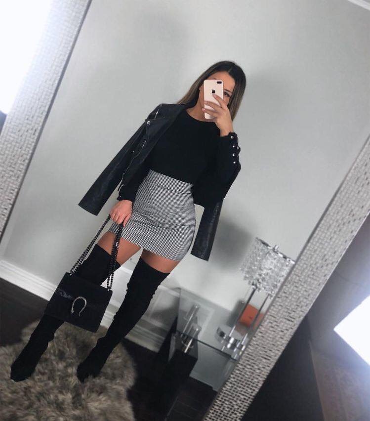 Skirt Outfits With Sweater - Inspired Beauty