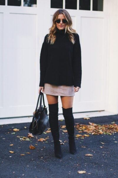 Skirt Outfits With Sweater - Inspired Beauty