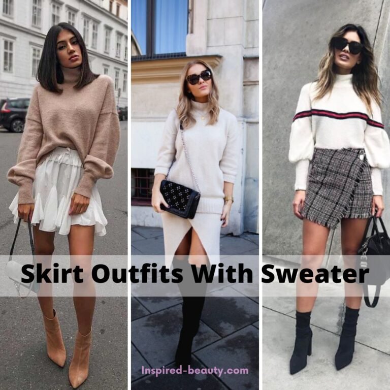 Skirt Outfits With Sweater