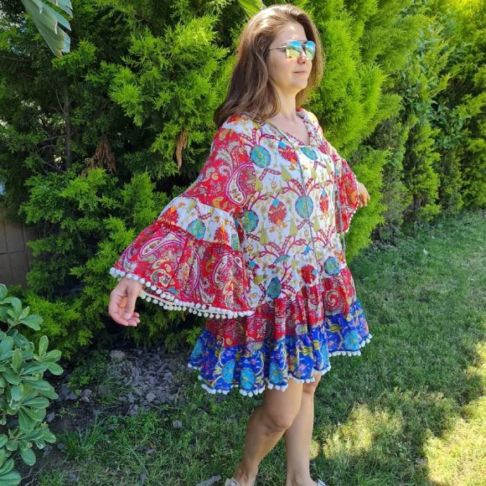 Summer Ruffle dresses Fashion for Women Over 50