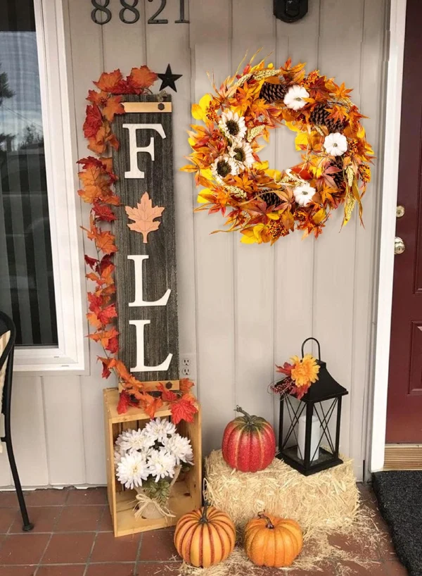 Farmhouse Fall Wreath Decor