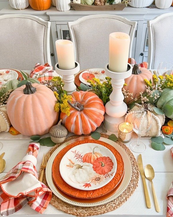 elegant thanksgiving table