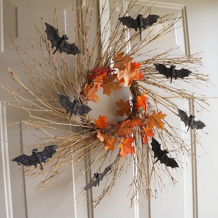 Bats, lizards, and all these creepy crawly things fall wreath