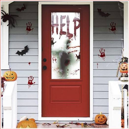 spooky Door Decoration for Halloween
