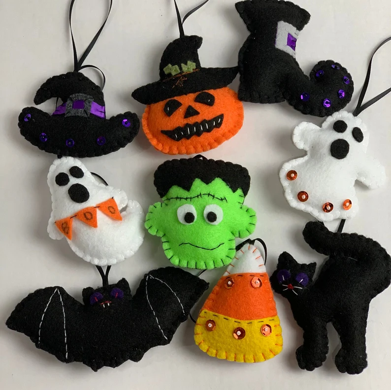 felt Halloween ornaments