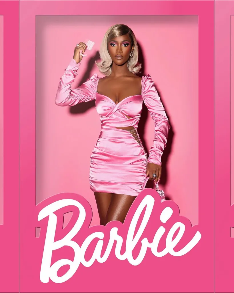 life size girl in barbie box for halloween