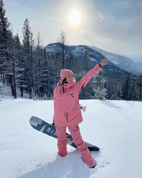 pink ski outfits