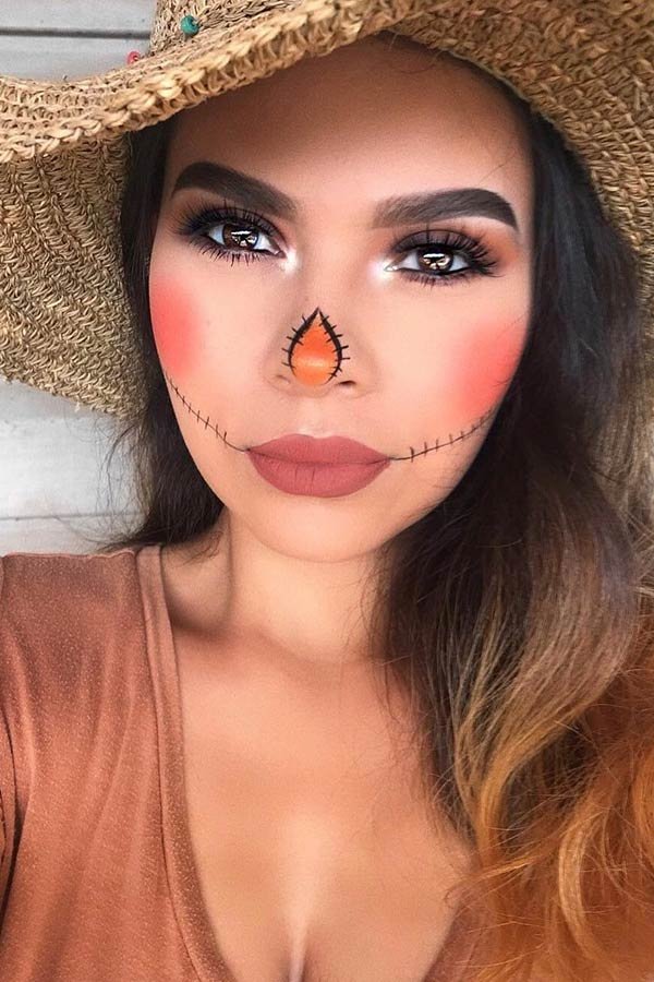 easy scarecrow makeup