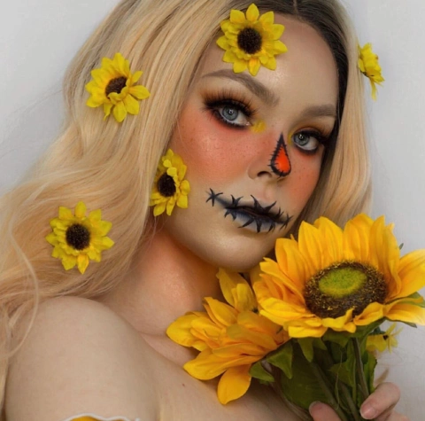 Cute Scarecrow Makeup