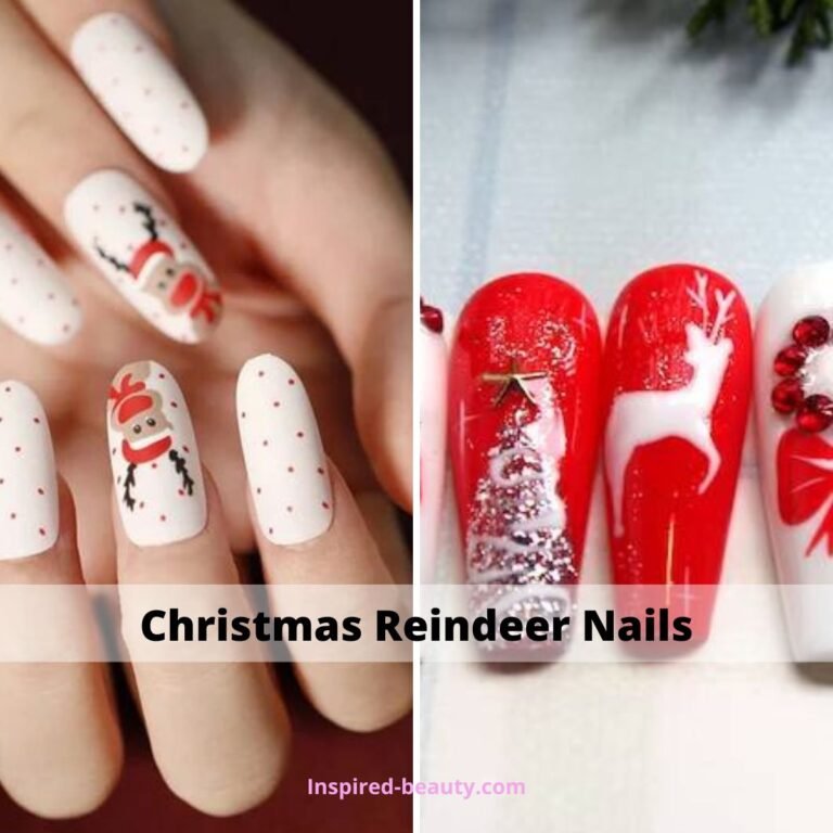 Best Christmas Reindeer Nails Design Ideas