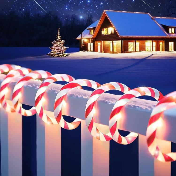 Christmas Candy Cane Light