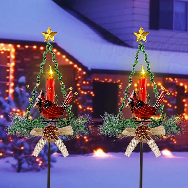 Christmas Yard Decorations Outdoor Candle Lights