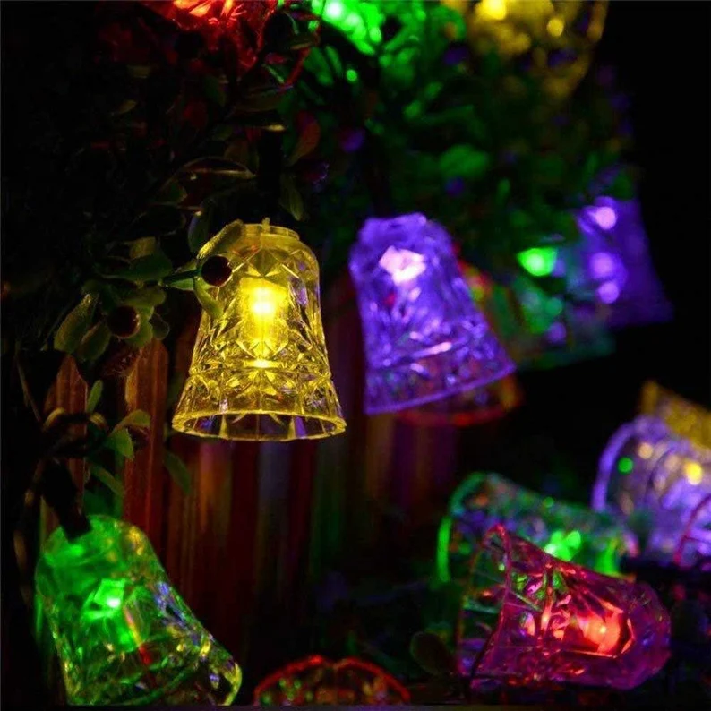 Colorful Christmas Bell Lights