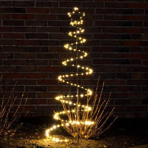 LED Spiral Christmas Tree Garden Stake