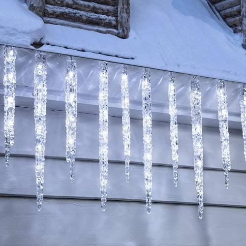 Minetom Icicle Lights Outdoor with Clips