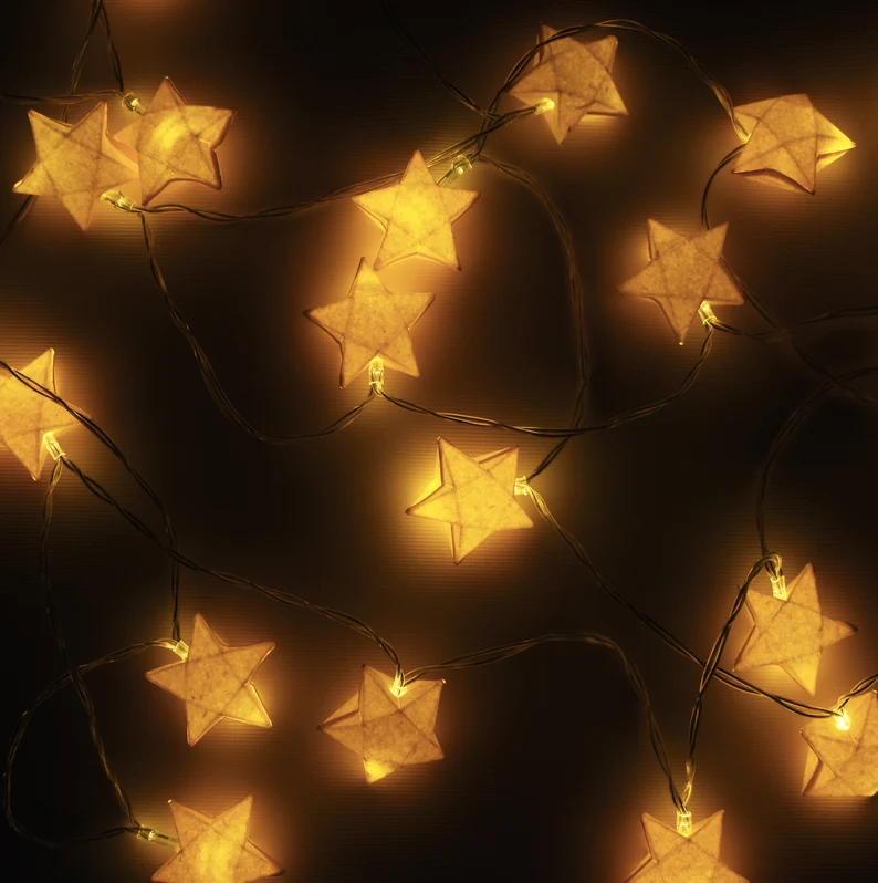 Origami Star Fairy Christmas Lights