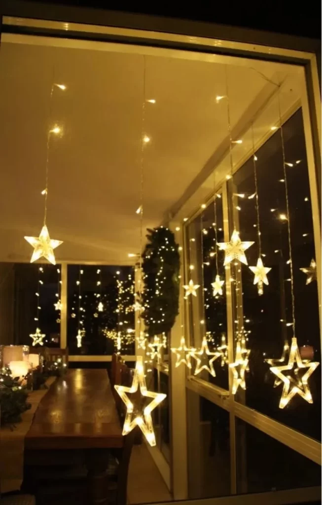 Star Curtain Christmas Lights