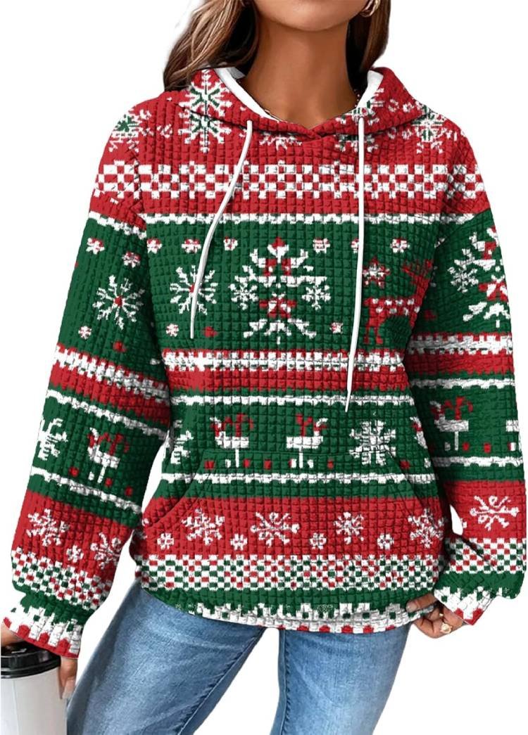 Christmas Hooded Sweatshirts For Women