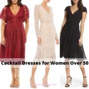Cocktail Dresses for Women Over 50 - Inspired Beauty