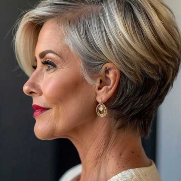 Pixie Haircuts for Women side part