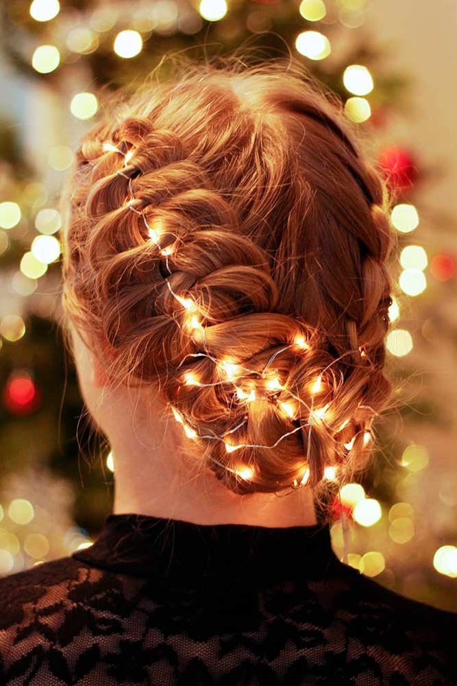 Bright Lights Christmas Hairstyles Ideas