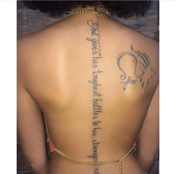 baddie tattoo with quotes