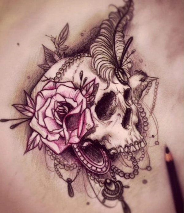 25+ Skull tattoos for women - Inspired Beauty