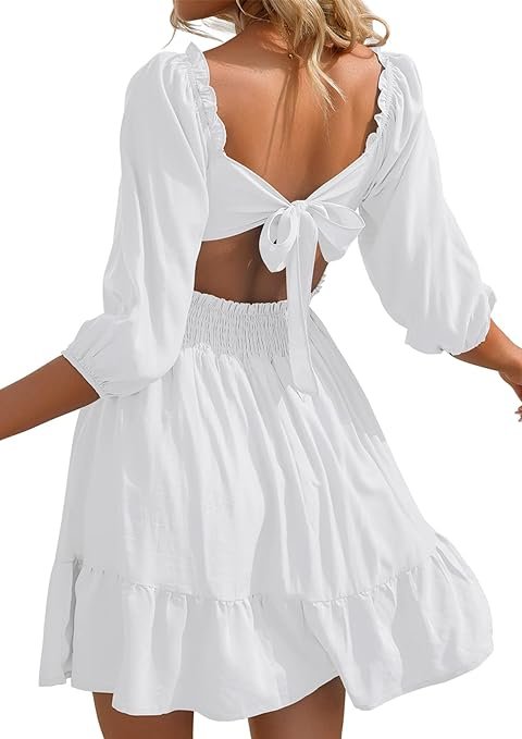 white sundress outfit casual