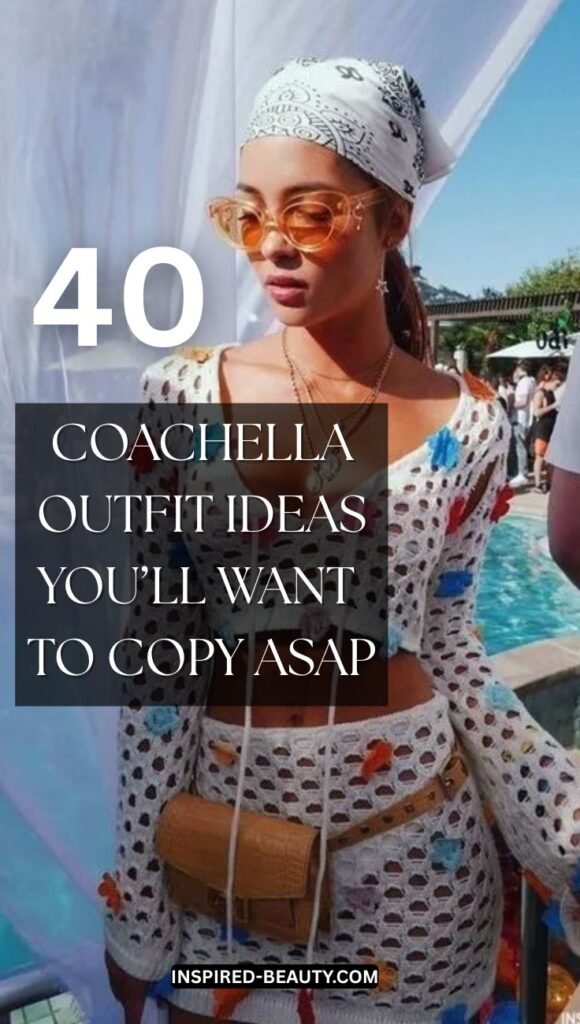 40 Festival outfit ideas for Coachella, woman wearing crochet outfits
