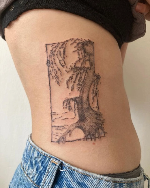 Delicate Small Tree Tattoos